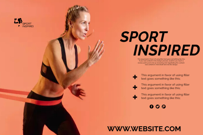 Jump Rope Event Poster Brown Jump Rope Banner 4' X 6' Template | PosterMyWall