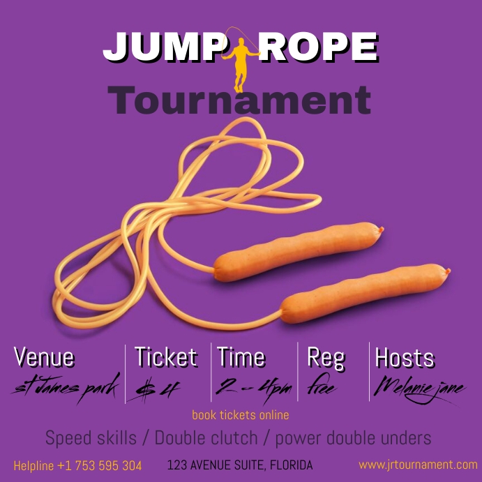 JUMP ROPE Template | PosterMyWall