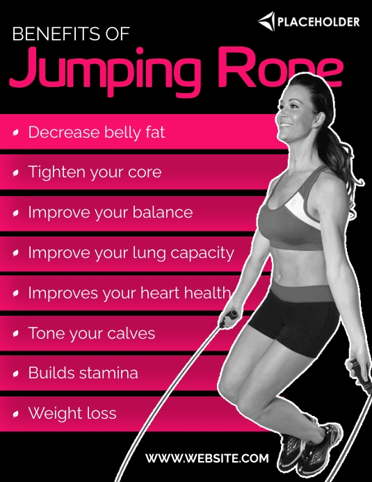 Jump Rope Event Poster Jump Rope Flyer Template | PosterMyWall