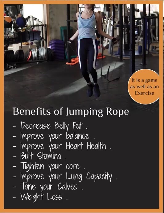 Jump Rope Event Poster jump rope flyer Template | PosterMyWall
