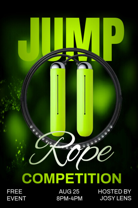 Jump rope poster Template | PosterMyWall