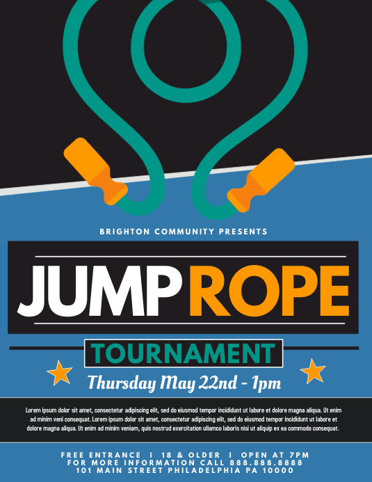 Copy of Jump Rope Tournament | PosterMyWall