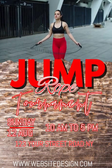 Jump Rope Tournament Template | PosterMyWall