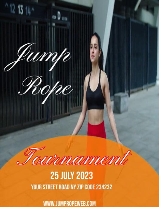 Jump Rope Event Poster Jump Rope Tournament Template | PosterMyWall