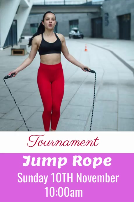 Jump Rope Video Template | PosterMyWall