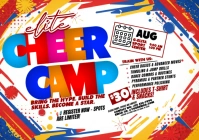 Jump. Train. Shine: Cheer Camp A4 template