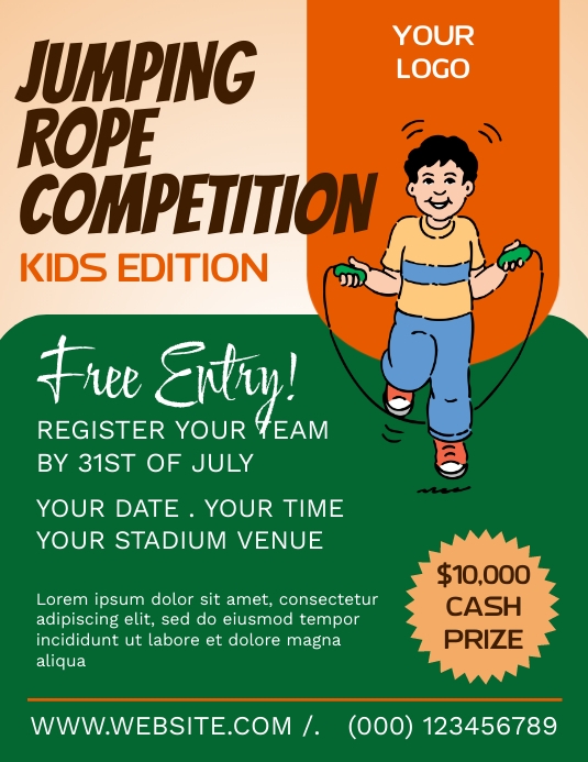 Copy of Jumping Rope Competition | PosterMyWall