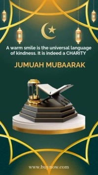 Jumu'ah Mubarak Instagram video greetings template