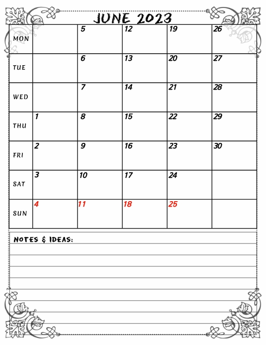 June 2023 Planner & Calendar Journal Template | PosterMyWall