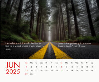 June 2025 Calendar Template Retângulo médio