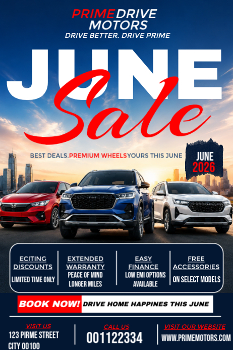 Car Sale Promotion Posters Template | PosterMyWall