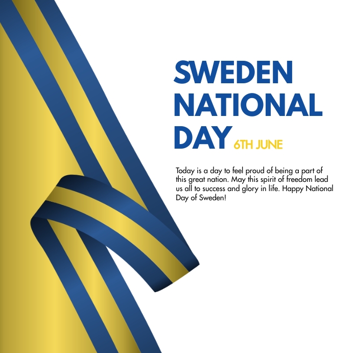 June 6 Sweden National Day Template PosterMyWall