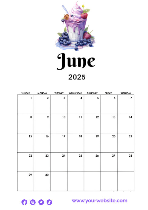 June calendar design Template | PosterMyWall
