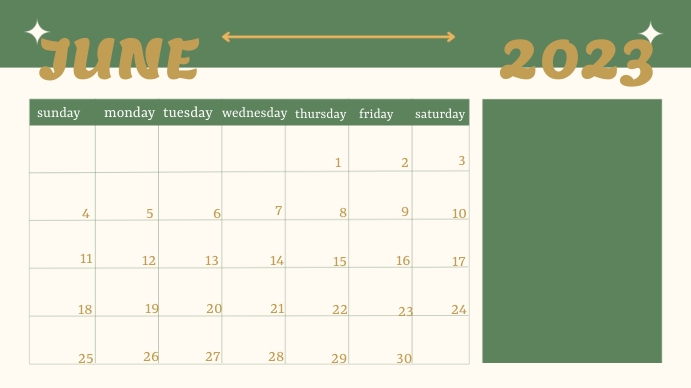 June calendar Template | PosterMyWall