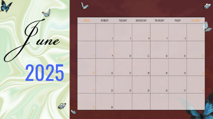 June calendar Template | PosterMyWall