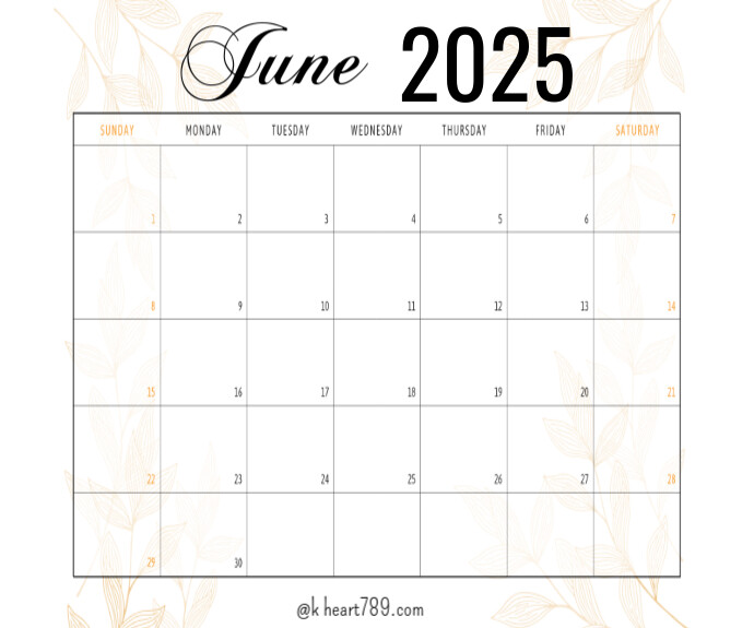 June Calendar Excel File June calendar Template | PosterMyWall