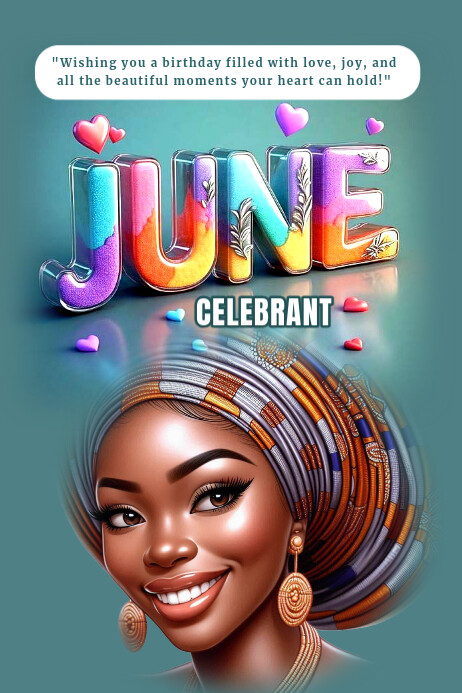 June Day Web Design Examples June celebration Template | PosterMyWall