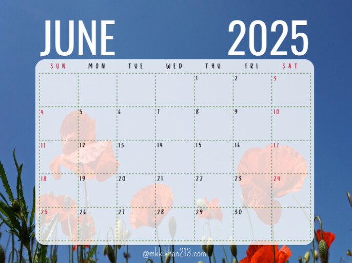 June Powerpoint Frame June Template | PosterMyWall