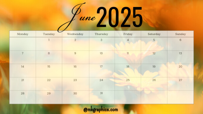 June 演示(16:9) template
