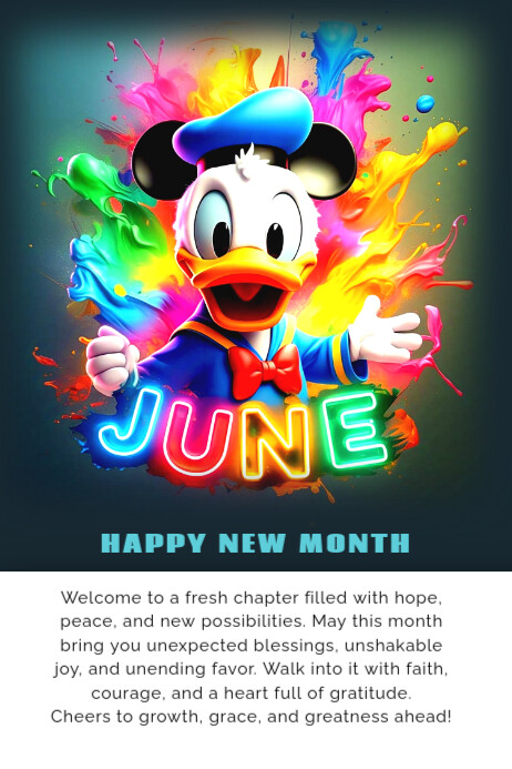 June 海报 template