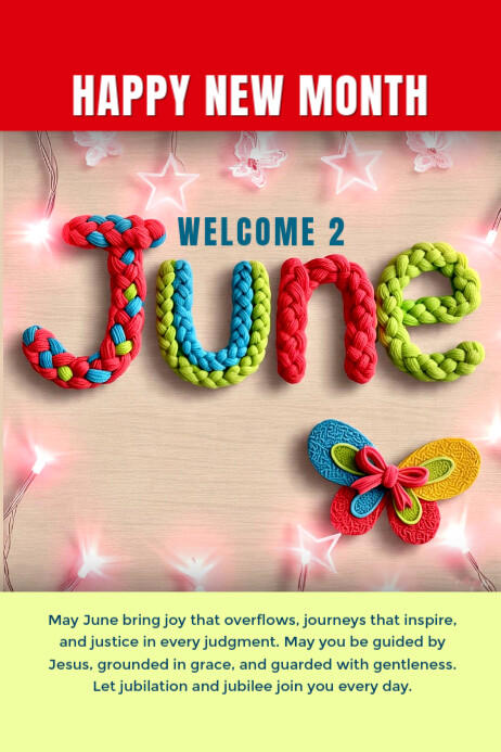 June 海报 template