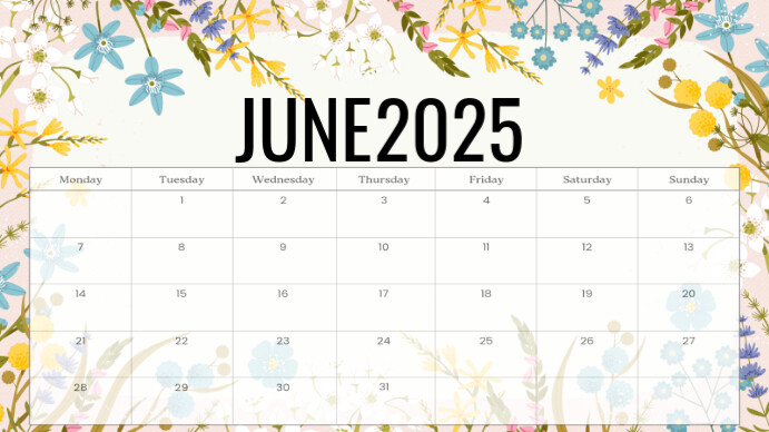 June 演示(16:9) template