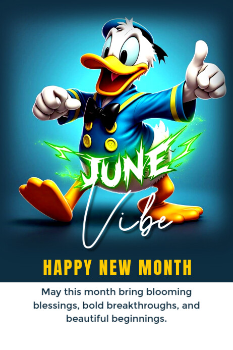June 海报 template