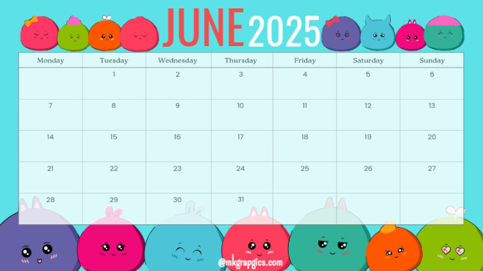 June 演示(16:9) template
