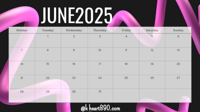 June 演示(16:9) template