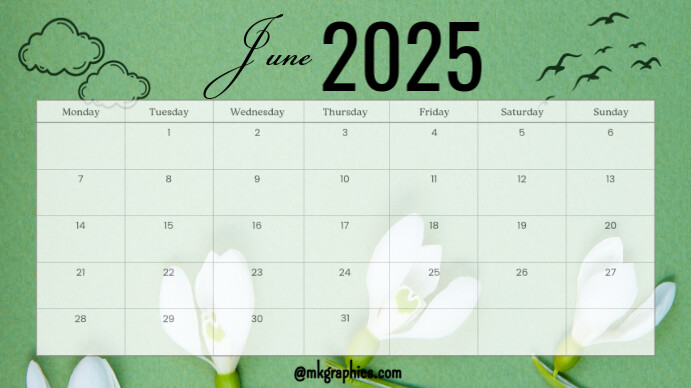 June 演示(16:9) template
