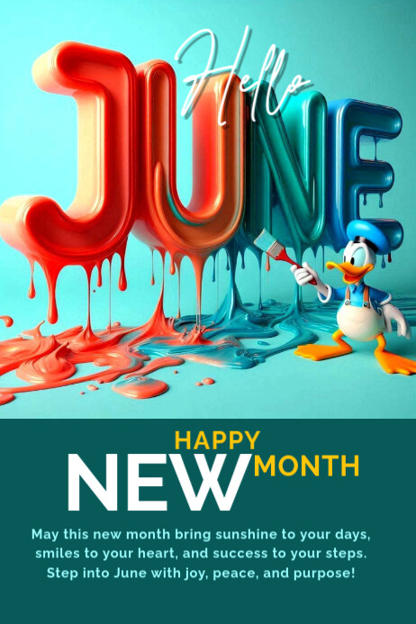 June 海报 template