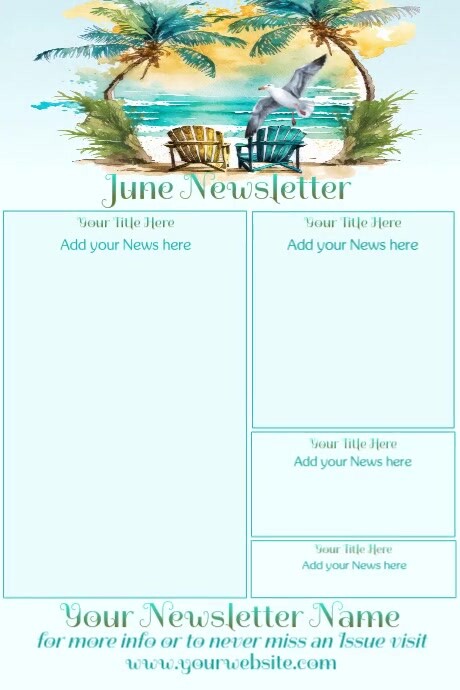 June Newsletter by Paula Template | PosterMyWall