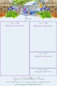 June Newsletter by Paula Poster template