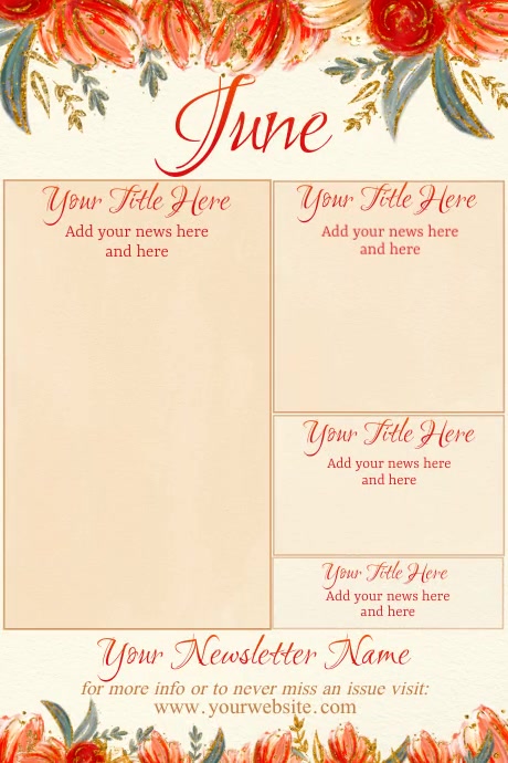 June Newsletter Examples June Newsletter Template | PosterMyWall
