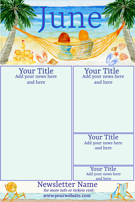 June Newsletter Examples June Newsletter Template | PosterMyWall