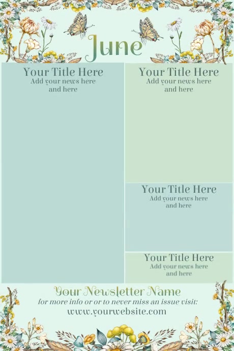 June Newsletter Examples Plantilla de June Newsletter | PosterMyWall