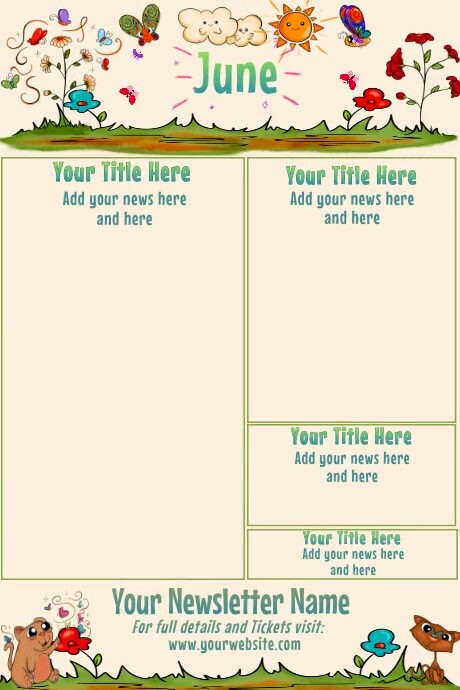 June Newsletter Examples June Newsletter Template | PosterMyWall