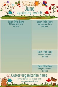 June Newsletter Examples June Newsletter by Paula Template | PosterMyWall