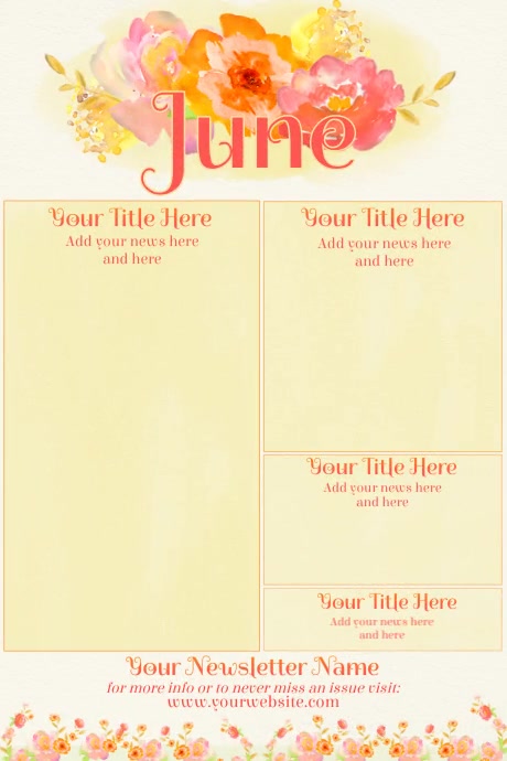 June Newsletter Examples June Newsletter Template | PosterMyWall
