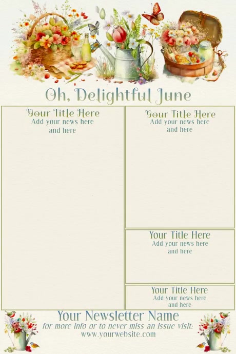 June Newsletter Examples June Newsletter Template | PosterMyWall