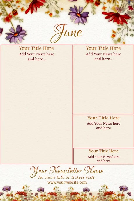 June Newsletter Examples June Newsletter Template | PosterMyWall
