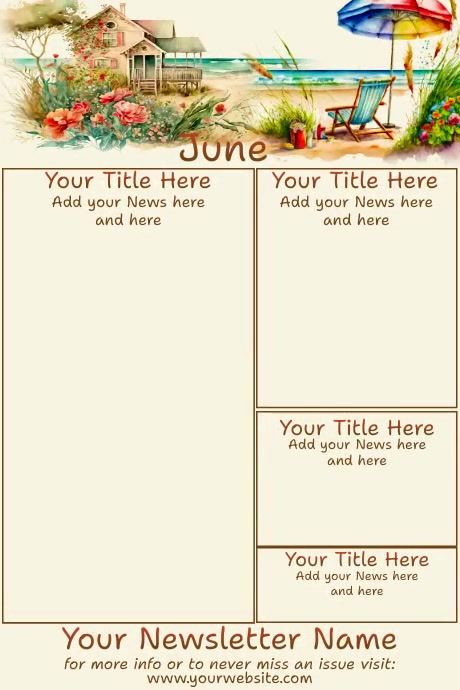 June Newsletter Examples June Newsletter Template | PosterMyWall