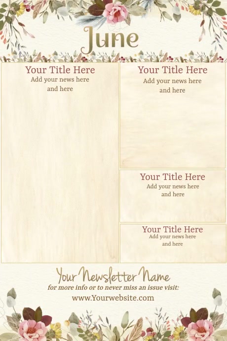 June Newsletter Examples June Newsletter Template | PosterMyWall