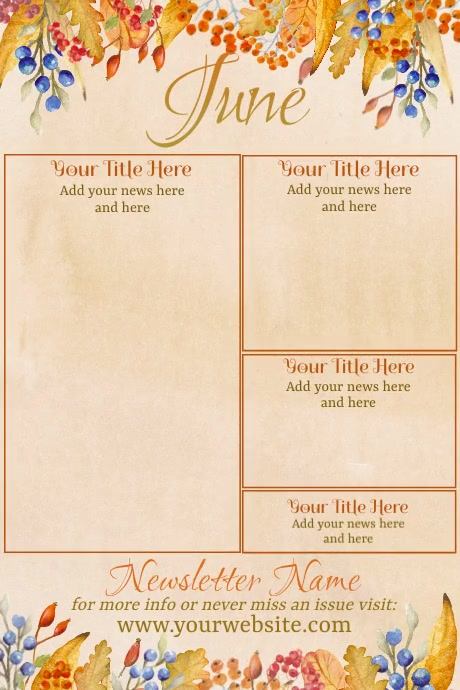 June Newsletter Examples June Newsletter Template | PosterMyWall