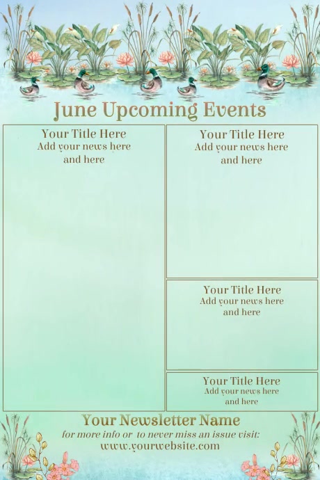 June Newsletter Examples June Newsletter Template | PosterMyWall