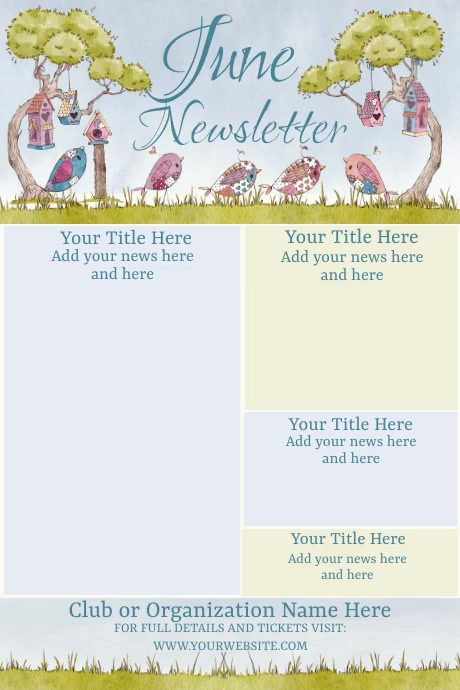 June Newsletter Examples Plantilla de June Newsletter Template | PosterMyWall