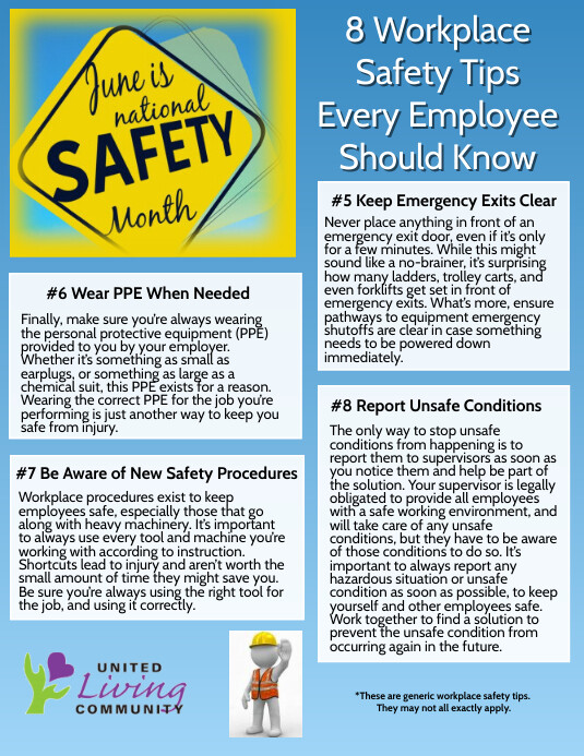 June Safety 1 Template | PosterMyWall