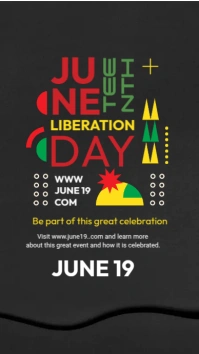 June Teenth Celebration Instagram Story template