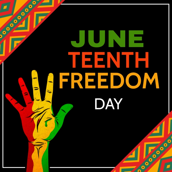 june teenth poster template