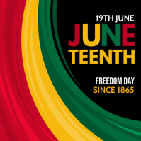 Negro Juneteenth Celebration Instagram Post Template